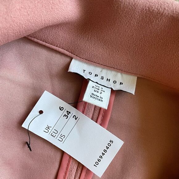 TOP SHOP Jersey Blazer Size 2 - Picture 4 of 9